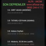 08 Nisan 2022 SON DEPREMLER