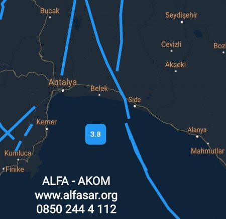 ANTALYA KÖRFEZİNDE DEPREM 