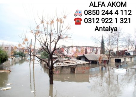 Antalya'da Sel Can Aldı.